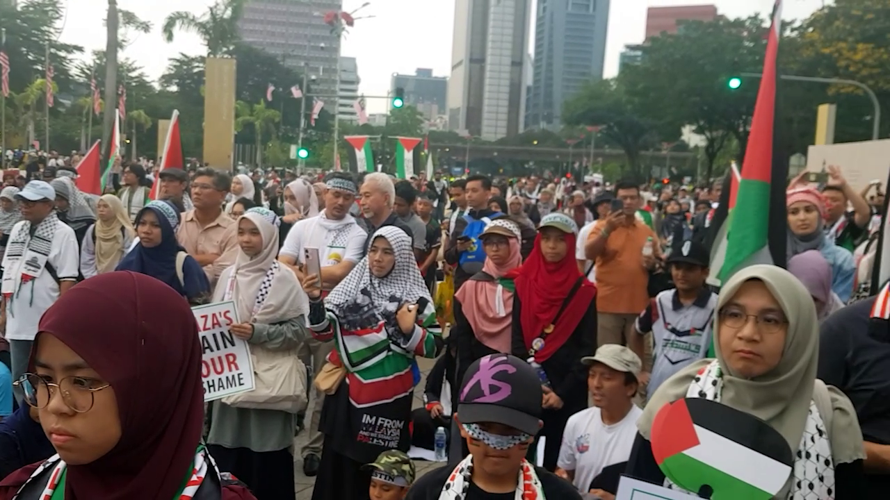 گردهمایی بزرگ حمایت از فلسطین در مالزی
