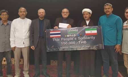 اهدای کمک‌های مردمی تایلند به ایران