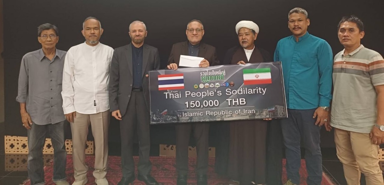اهدای کمک‌های مردمی تایلند به ایران