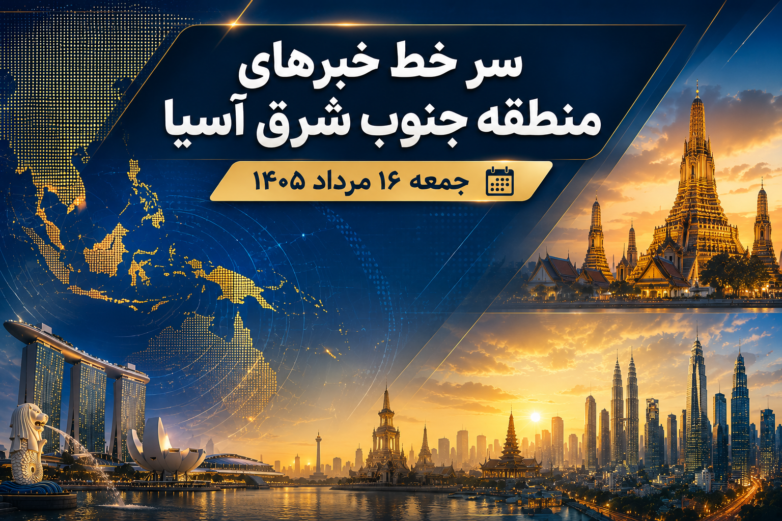 سر خط خبرهای جمعه شانزدهم مرداد