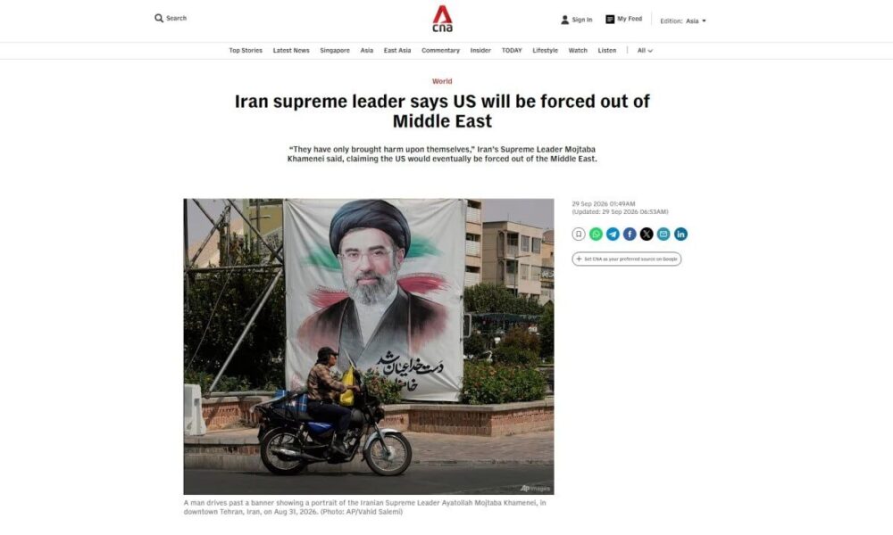 عناوین برخی رسانه های جنوب شرق آسیا  خبر سه‌شنبه هفتم مهر